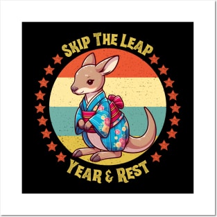 Leap year kangaroo Posters and Art